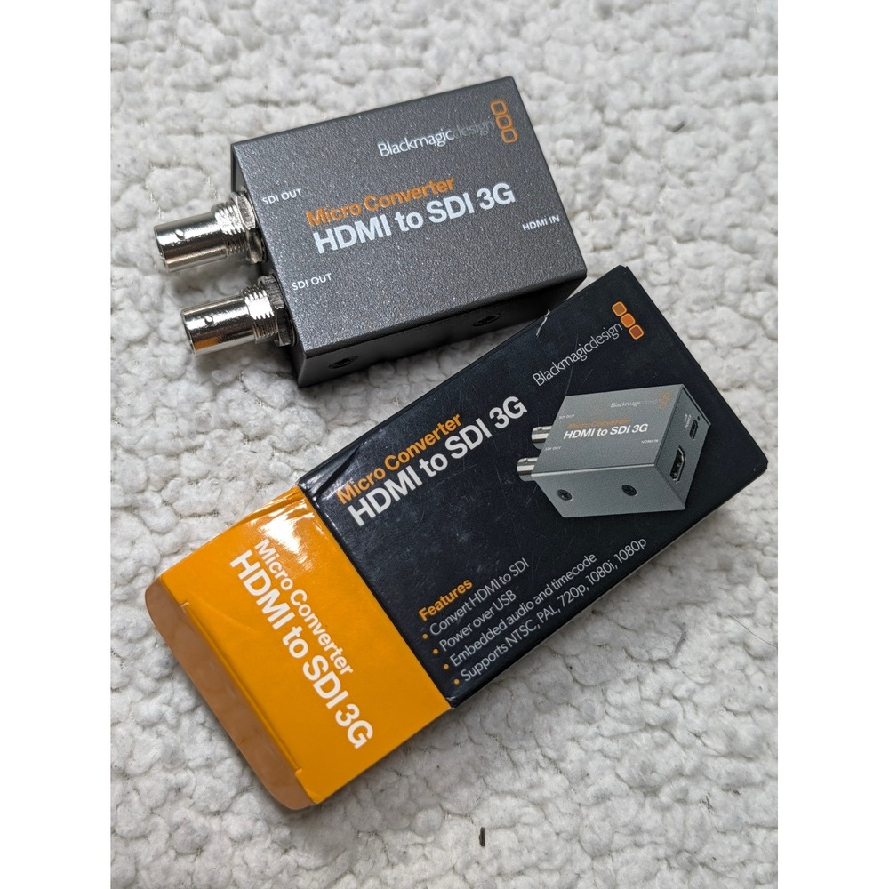Blackmagic Design Micro Converter HDMI to SDI 3G Video Broadcast Metal Gray OS